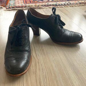 Objects in Mirror Italian leather brogues